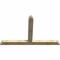 Ekena Millwork Portland Rough Sawn Timber Gable Bracket, Douglas Fir, 84"W x 53"H x 4"D x 6"F, 15/12 Pitch GBW084X53X0406POR00RDF - alternate 4